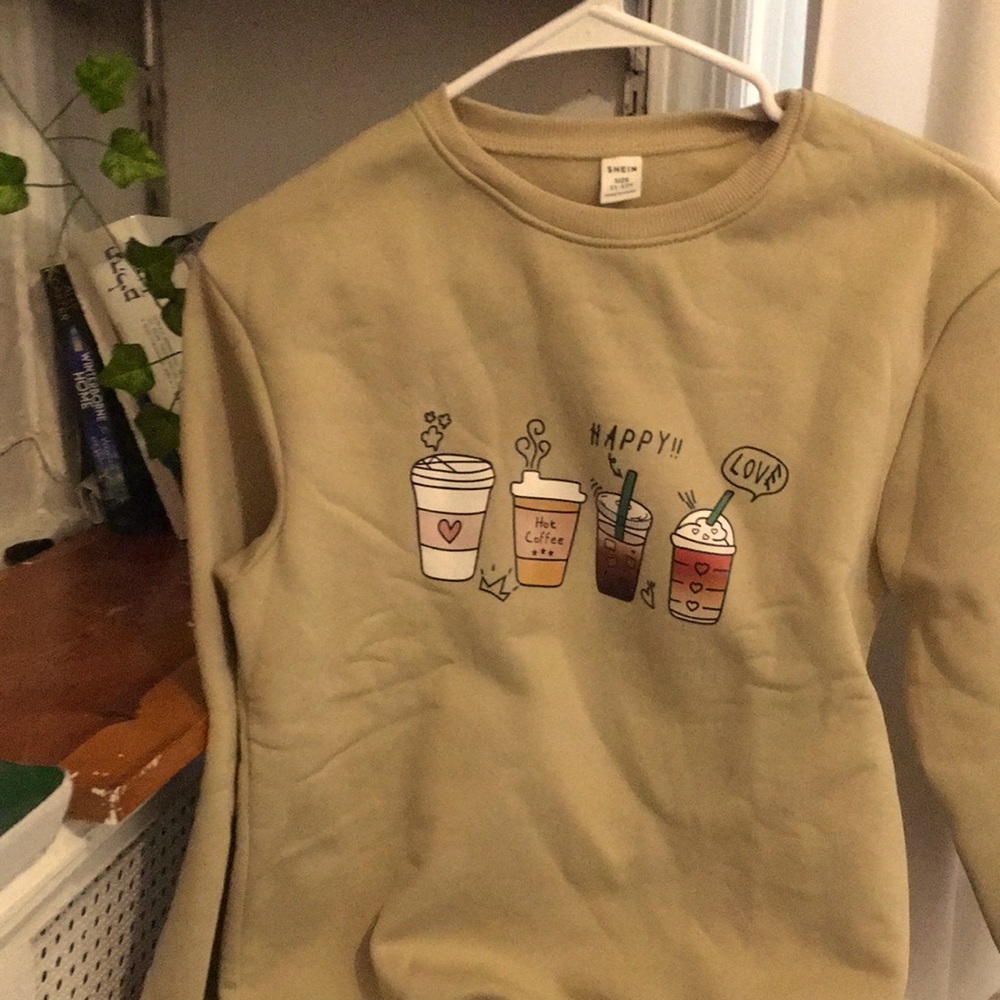 Oversized coffee sweater supper cozy!!